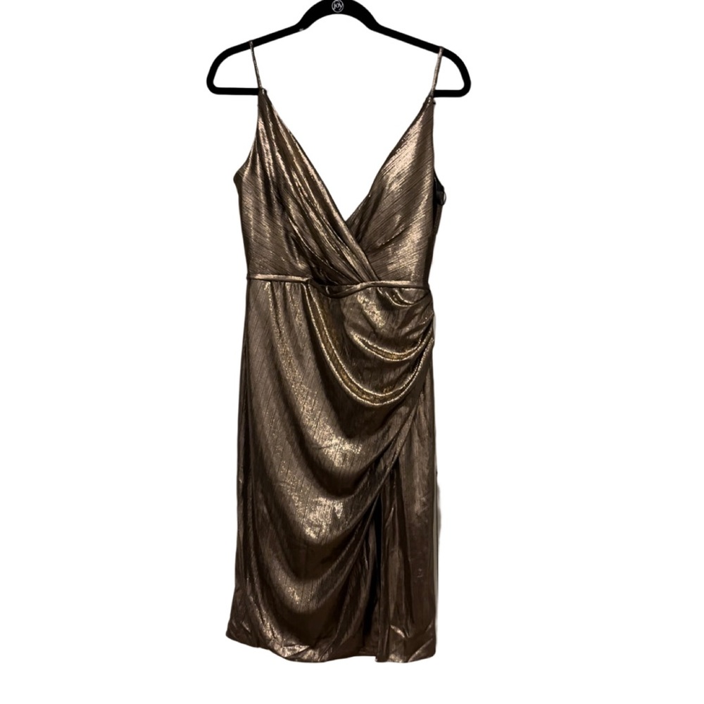 NEW Rene Ruiz Gold Dress